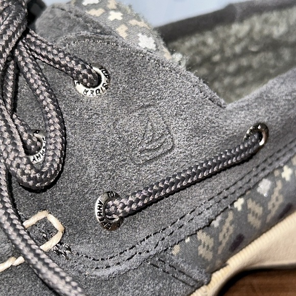 *NWT* SPERRY Intrepid Graphite/Suede Boat Shoes - Picture 10 of 15